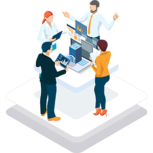 managed and portfolio services isometric